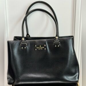 Kate Spade Black Pebbled Leather Shoulder Bag